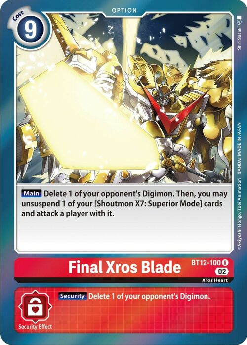 Final Xros Blade Card Front