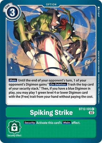 Spiking Strike Card Front