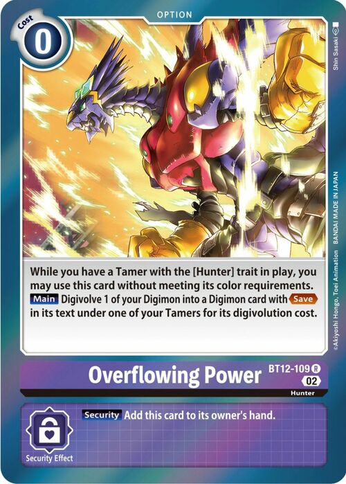 Overflowing Power Card Front
