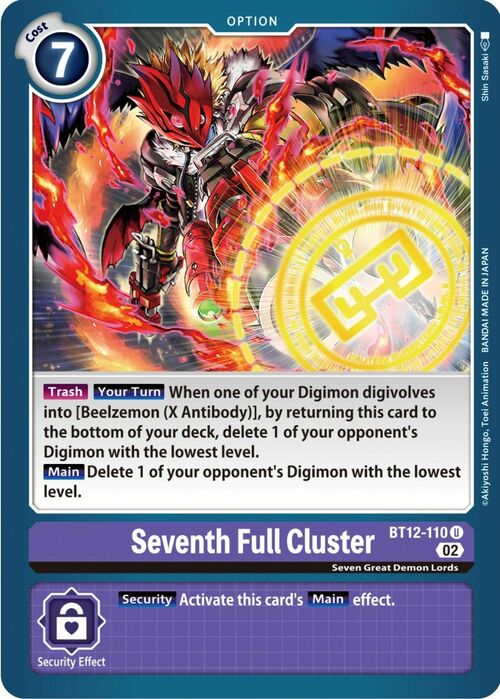 Seventh Full Cluster Card Front