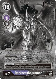 DarknessBagramon · Black & White Alternate Art BT12-111b