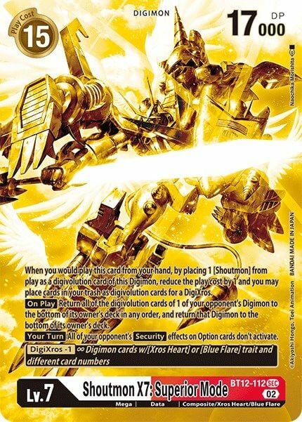 Shoutmon X7: Superior Mode Card Front