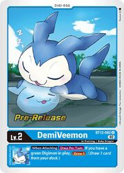 DemiVeemon · Pre-Release Stamped BT12-002