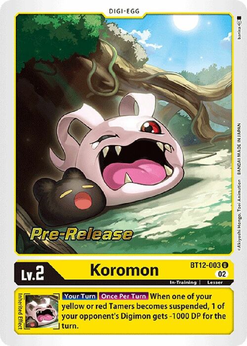 Koromon Card Front