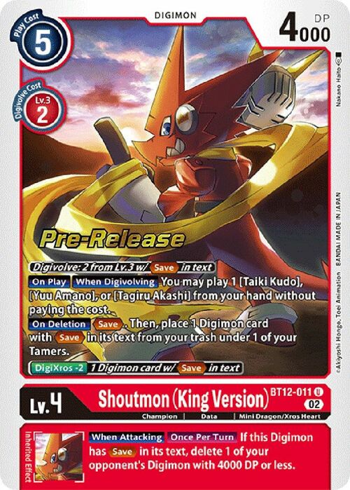 Shoutmon (King Version) Card Front