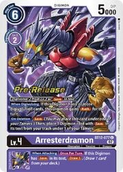 Arresterdramon · Pre-Release Stamped BT12-077