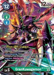 GranKuwagamon · Pre-Release Stamped BT12-056
