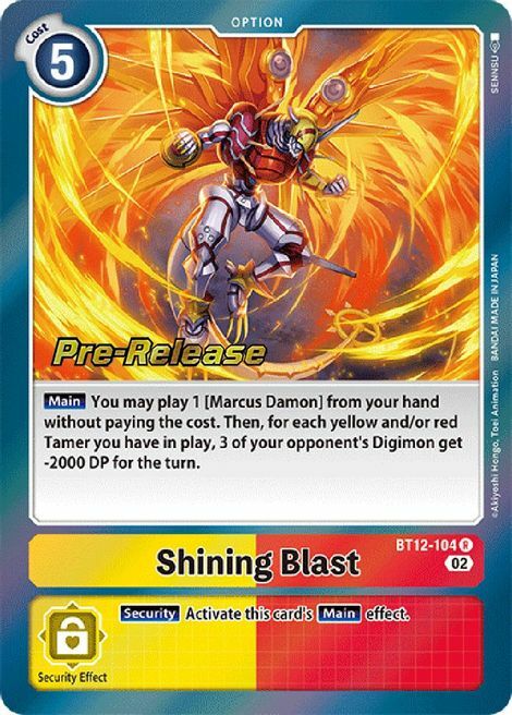 Shining Blast Card Front