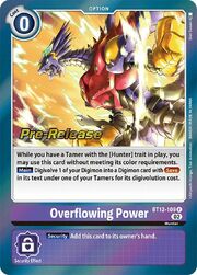 Overflowing Power · Pre-Release Stamped BT12-109