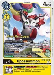 Opossummon · Pre-Release Stamped BT12-037