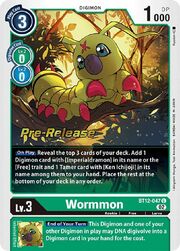 Wormmon · Pre-Release Stamped BT12-047