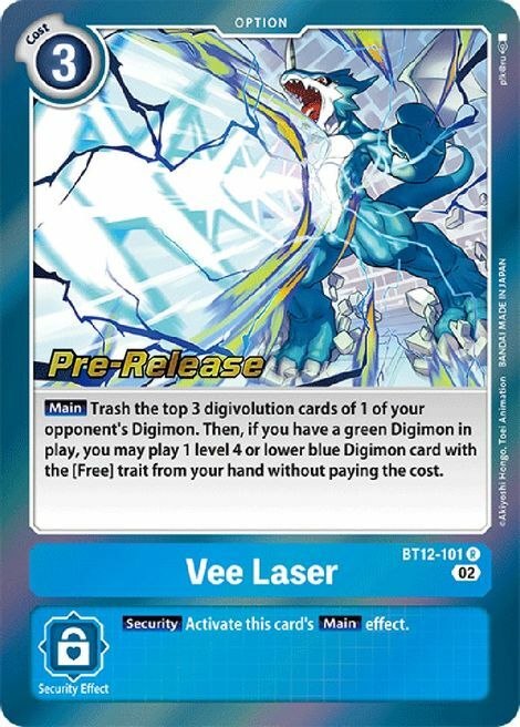Vee Laser Card Front