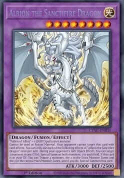 Albion the Sanctifire Dragon Card Front