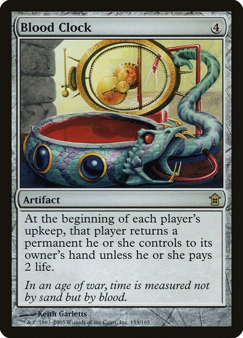 Blood Clock Card Front