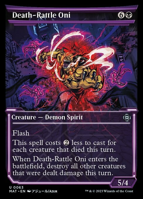 Death-Rattle Oni Card Front