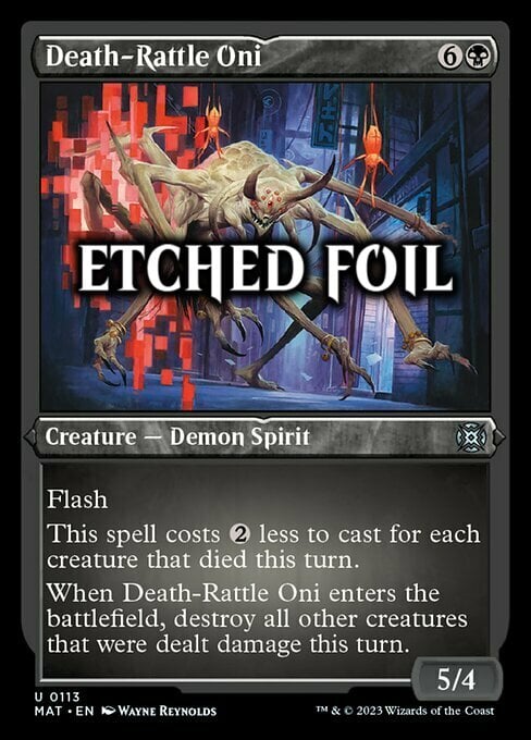 Death-Rattle Oni Card Front