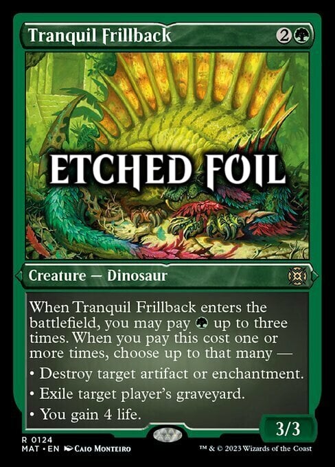 Tranquil Frillback Card Front