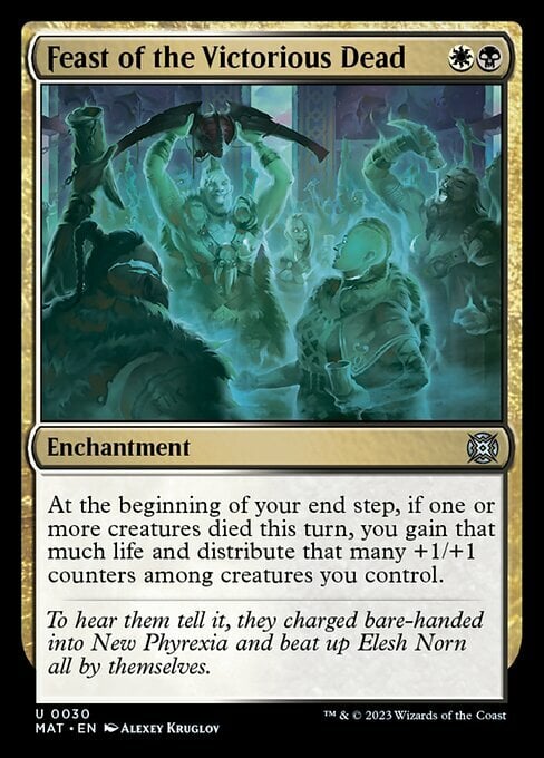 Feast of the Victorious Dead Card Front
