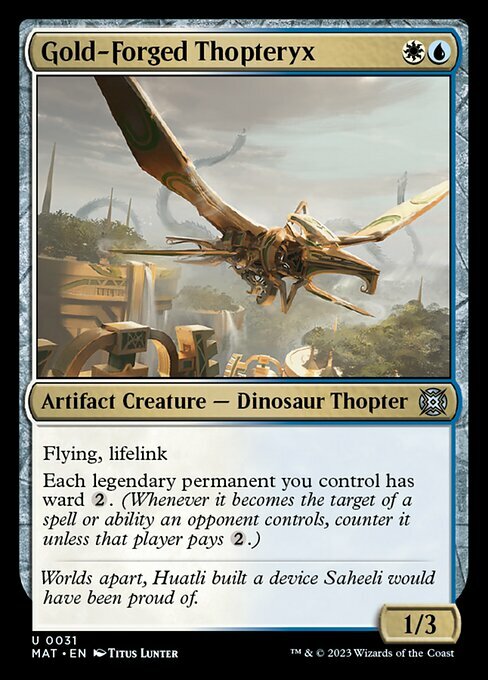 Gold-Forged Thopteryx Card Front