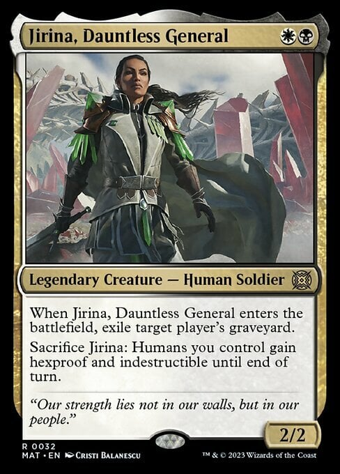 Jirina, Dauntless General Card Front
