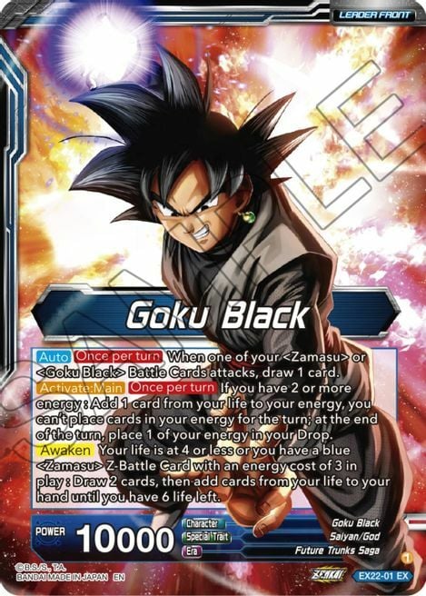 Goku Black // SS Rosé Goku Black, the Beginning of the Return to Despair Card Front