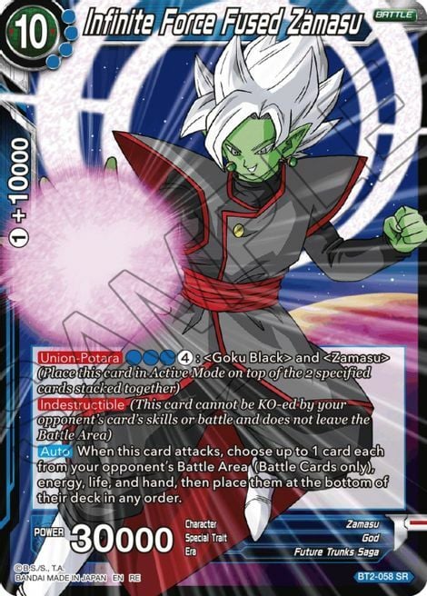 Infinite Force Fused Zamasu Card Front