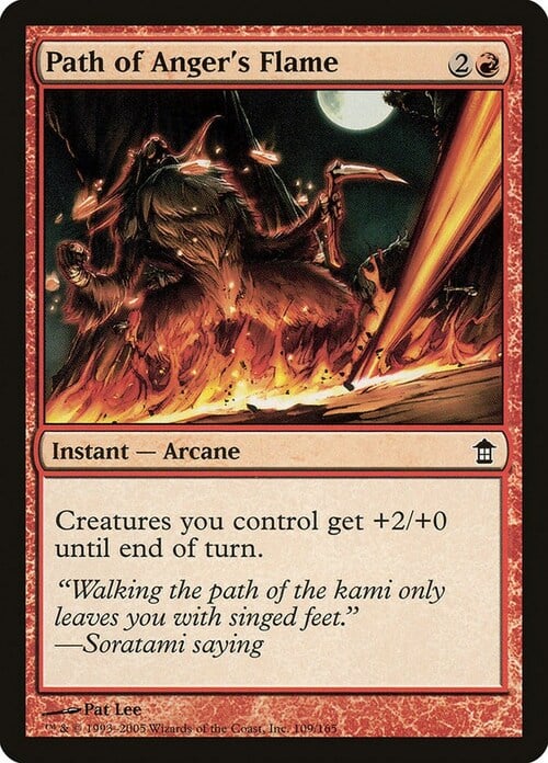Path of Anger's Flame Card Front