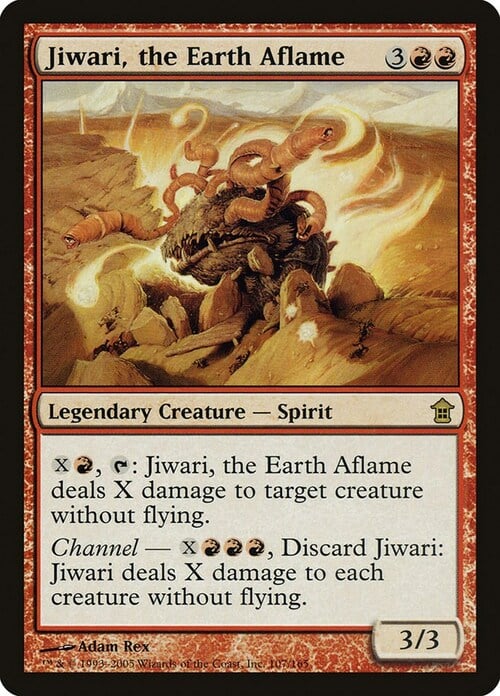 Jiwari, the Earth Aflame Card Front