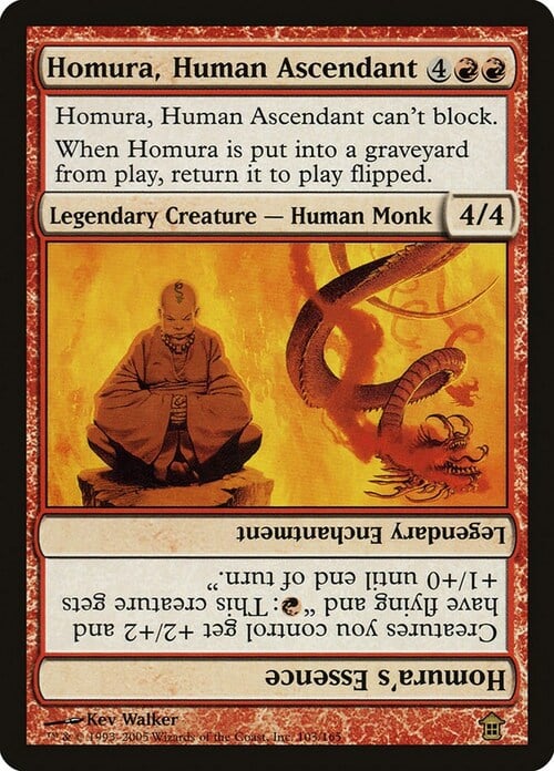 Homura, Human Ascendant // Homura's Essence Card Front