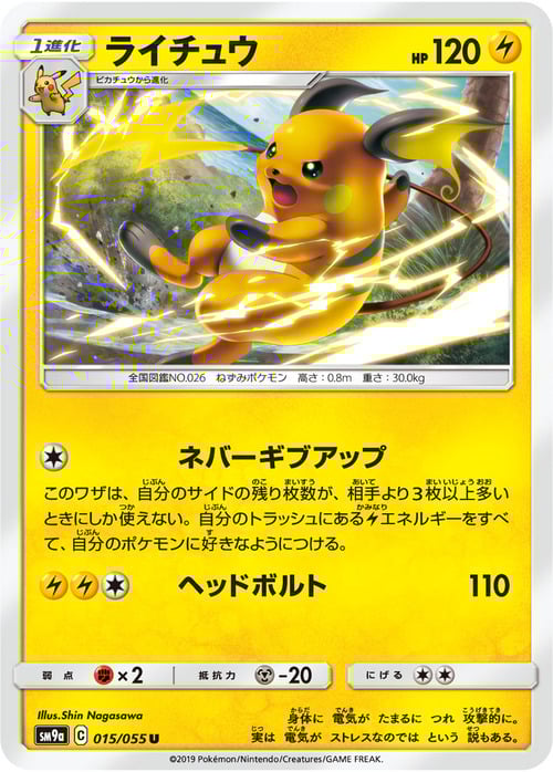 Raichu Card Front