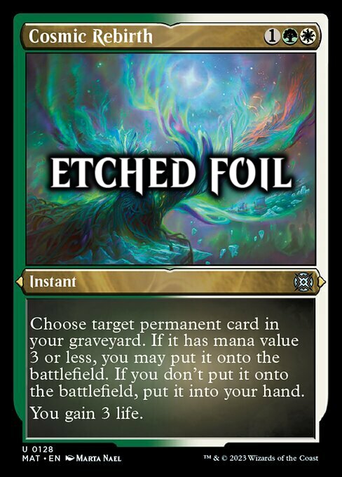 Cosmic Rebirth Card Front