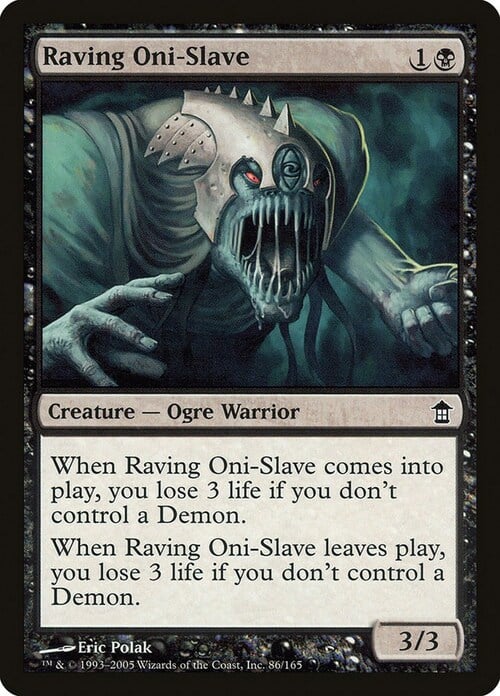Raving Oni-Slave Card Front