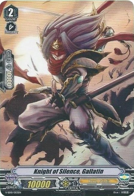 Knight of Silence, Gallatin [V Format] Card Front