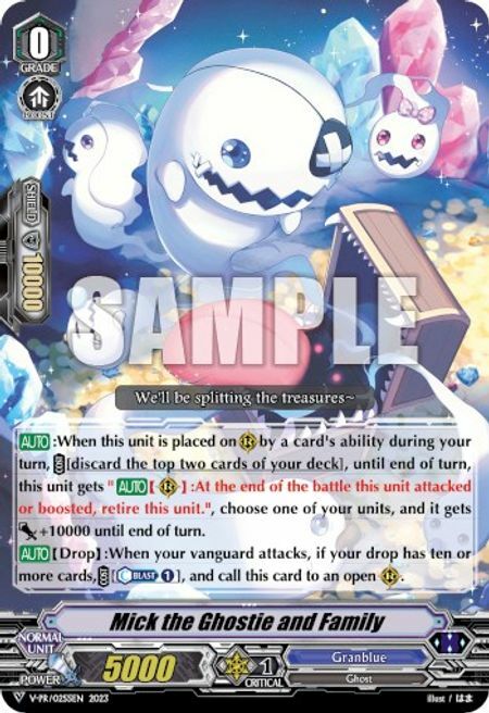 Mick the Ghostie and Family [G Format] Card Front