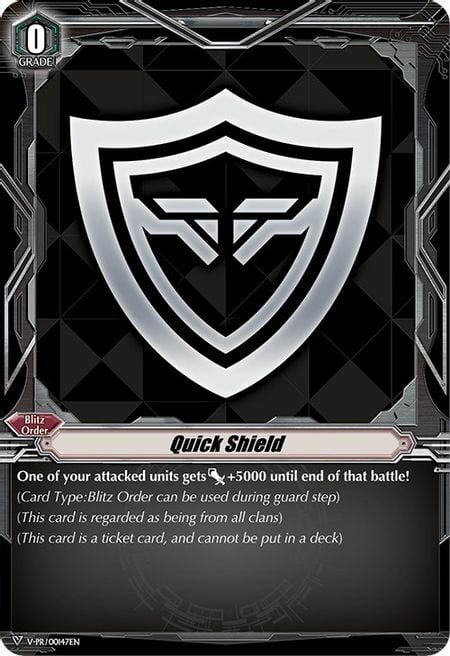 Quick Shield Card Front