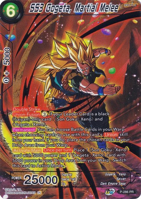 SS3 Gogeta, Martial Melee Card Front
