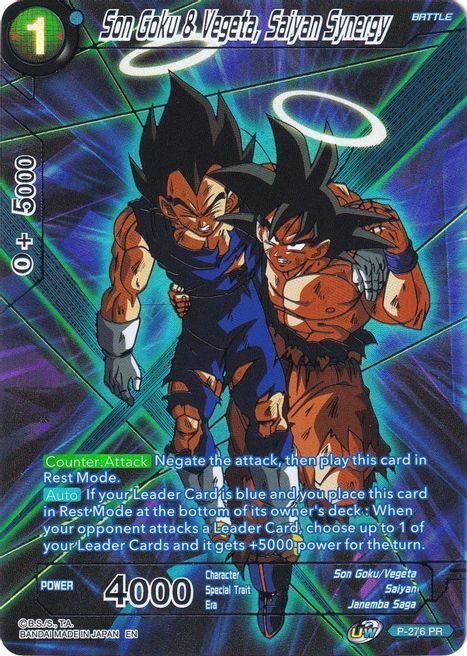 Son Goku & Vegeta, Saiyan Synergy Card Front