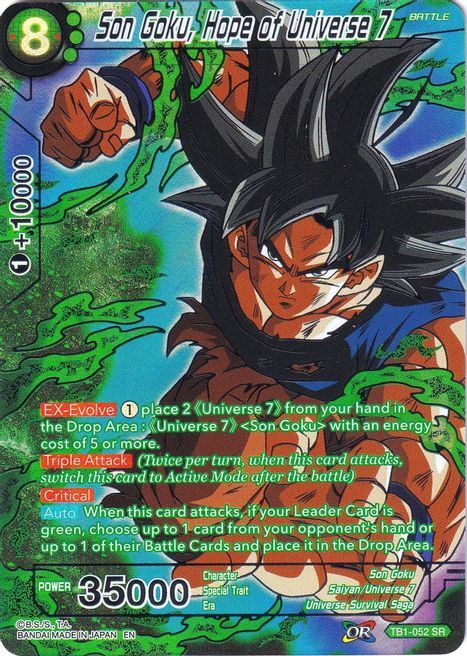 Son Goku, Hope of Universe 7 Card Front
