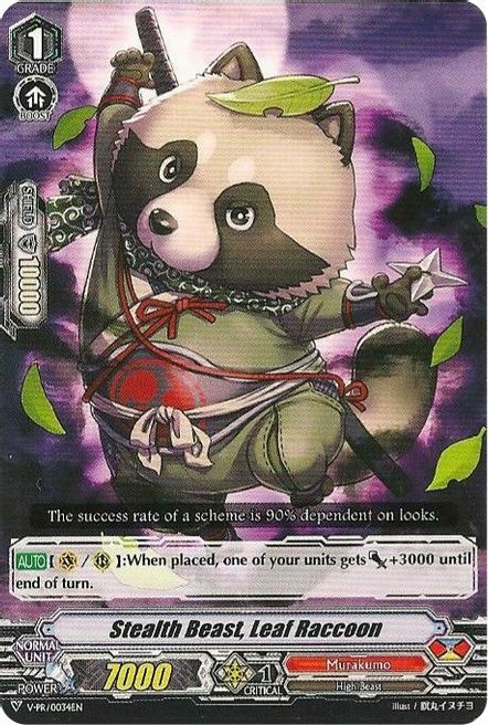 Stealth Beast, Leaf Raccoon [G Format] Card Front