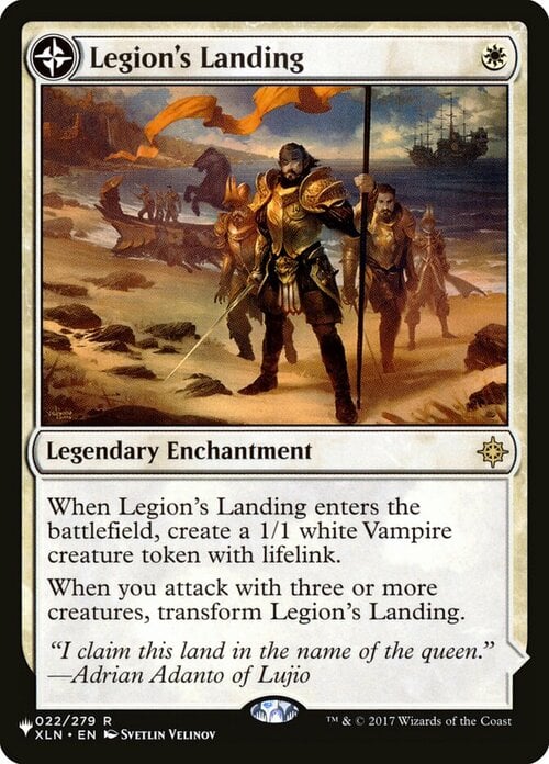 Legion's Landing // Adanto, the First Fort Card Front