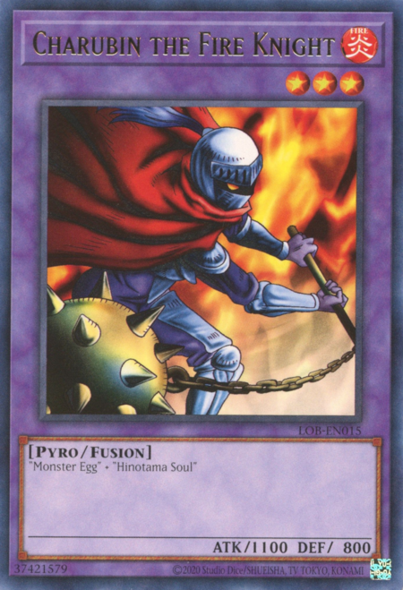 Charubin the Fire Knight Card Front