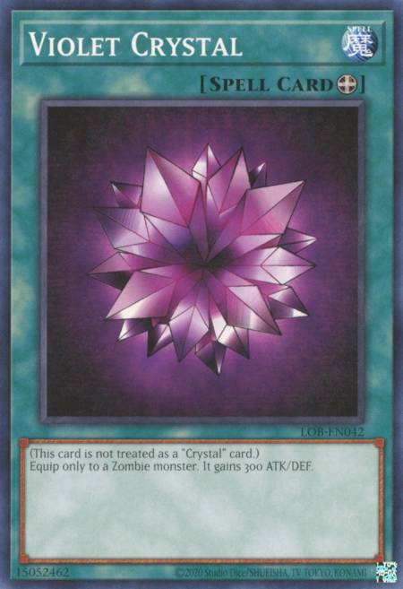 Violet Crystal Card Front