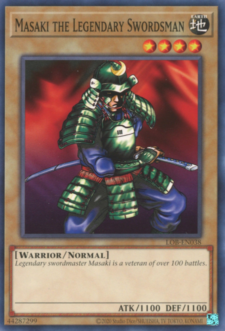 Masaki the Legendary Swordsman Card Front