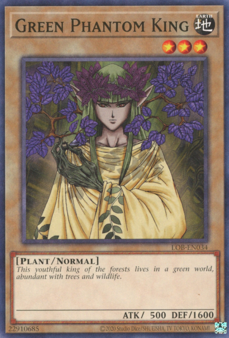 Green Phantom King Card Front