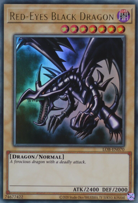 Red-Eyes Black Dragon Card Front