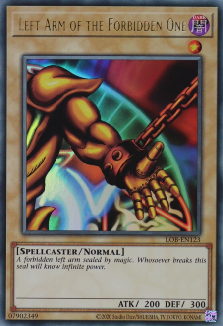 Left Arm of the Forbidden One Card Front