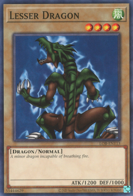 Lesser Dragon Card Front