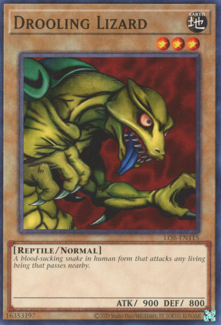 Drooling Lizard Card Front
