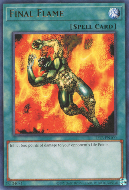 Final Flame Card Front