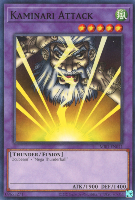 Kaminari Attack Card Front
